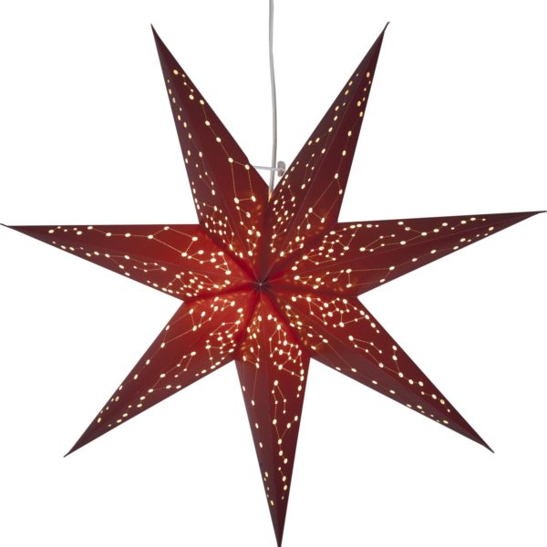 Papīra zvaigzne RED STAR 60CM  