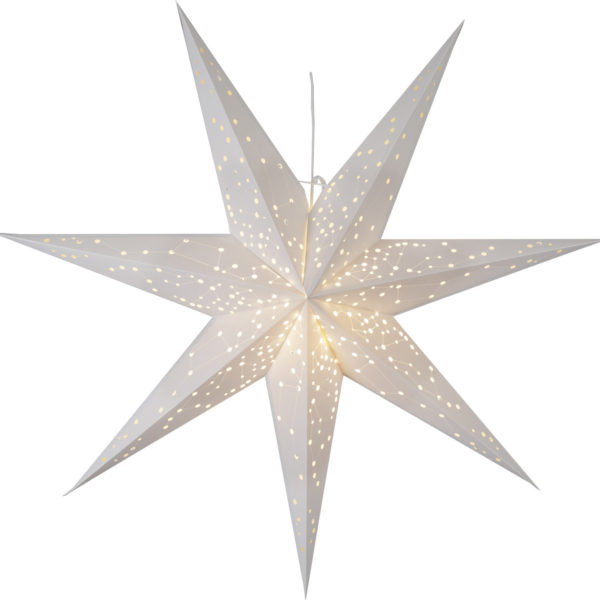Papīra zvaigzne WHITE STAR 100CM  
