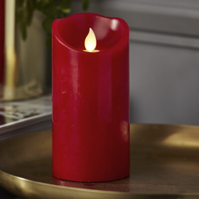 LED svece TWINKLE-RED (15 cm)  