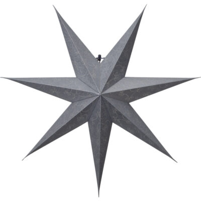 Papīra zvaigzne DECORUS SILVER 75CM  