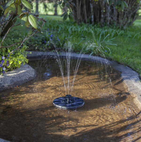 Spīdoša ūdens dekorācija ar saules bateriju FOUNTAIN SOLAR Saules baterijas 