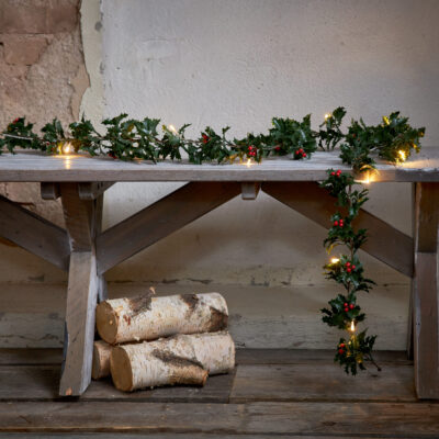 Ziemassvētku dekors HOLLY 180CM