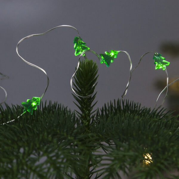 Spuldzītes uz stieples CHRISTMAS TREE (1,10 m) ar baterijām  
