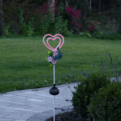 Spīdošs dārza rotājums ar saules bateriju LINNY HEART  