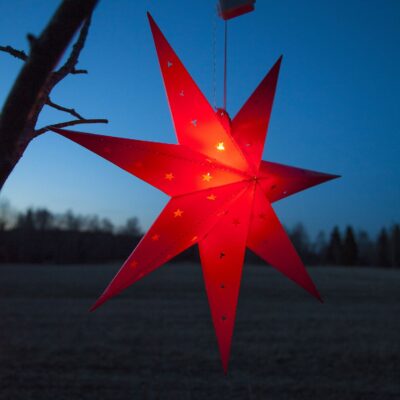 Ziemassvētku āra dekorācija ALICE RED 60CM