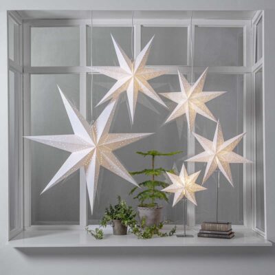 Papīra zvaigzne SENSY WHITE 70CM