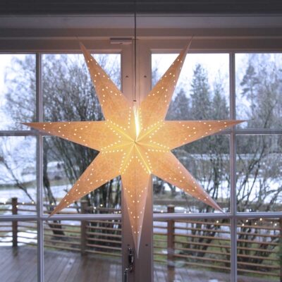 Papīra zvaigzne SENSY WHITE 100CM