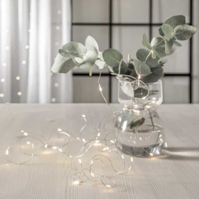 4 m gaismas virtene ar baterijām CHAIN DEW DROP