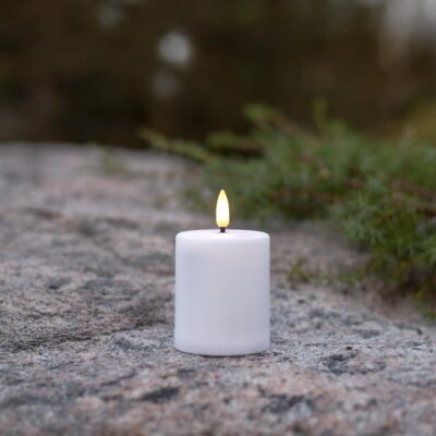 Āra LED svece PAULA WHITE 10CM