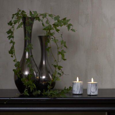 LED svece FLAMME MARBLE (9 cm)